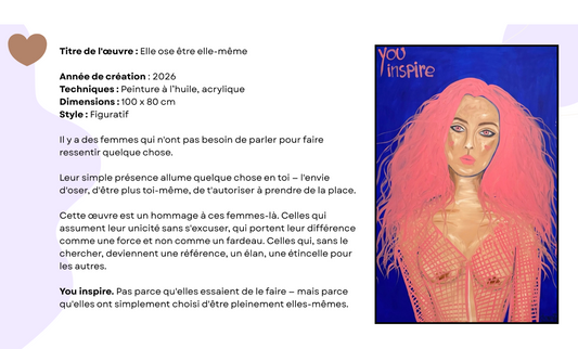 Elle ose être elle-même